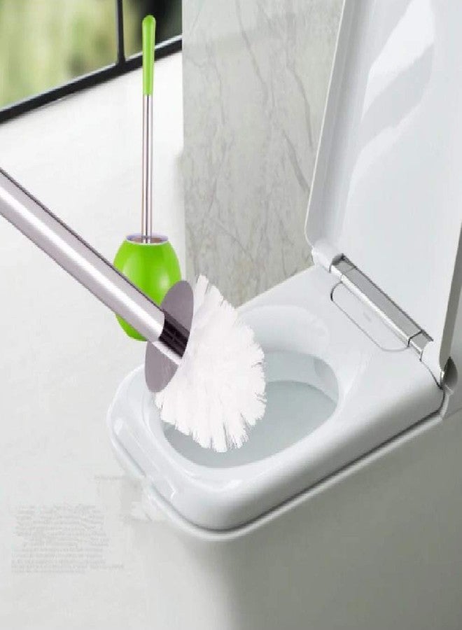 كيتاستي طقم فرشاة تنظيف المرحاض من كيتاست مع حامل، بتصميم يشبه أصيص الزهور. - Image 4